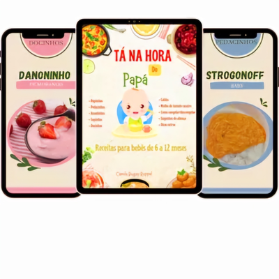 Receitas para bebes de 6 a 12 meses